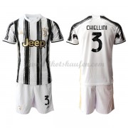 Günstige Juventus 2020-21 Giorgio Chiellini 3 Kinder Fussball Trikotsatz Heimtrikot..